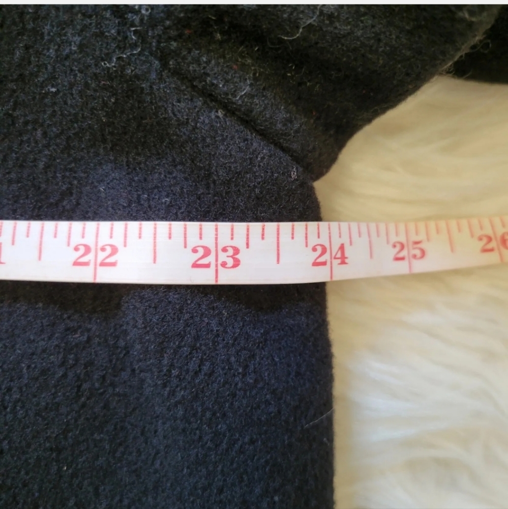 VTG Preston & York Dillards Long Wool Coat UNITE USA Black Size 10 Gold Buttons - Picture 10 of 13